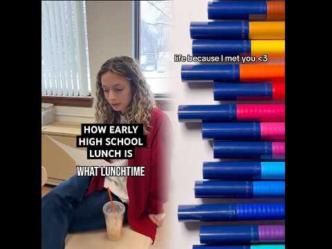 I guess it’s cuz I wake up at 4:15am for the bus #americanhighshorts #highschool #lunch #school