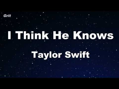 I Think He Knows – Taylor Swift Karaoke 【No Guide Melody】 Instrumental