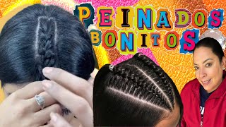 PEINADOS BONITOS con trenzas & CABELLO SUELTO