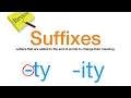 Exploring Suffixes: -ty and -ity
