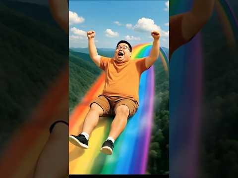 Ketika BERMAIN Di atas PELANGI !