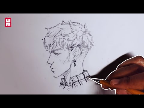 How to Draw Anime Face PROFILE SIDE VIEW | Manga...