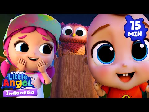 Berkemah Dengan Keluarga Bayi John!⛺ | Little Angel Bahasa Indonesia | Kartun dan Lagu Anak