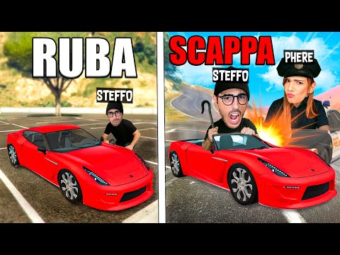 SE LA RUBI SCAPPA DALLA POLIZIA! - Gta 5