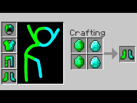 Stickman vs Minecraft Animation CRAFTING CURSED ARMOR Animation vs Minecraft Cartoon