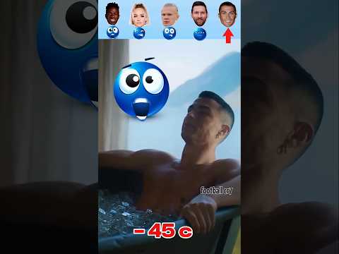 Ronaldo in freezing water challenge messi #shortsfeed #ronaldo #footballshorts