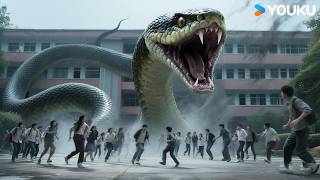 🐍🏫😱Giant Serpent STORMS Campus—Students FREAK Out|Rising Boas in a Girl's School|YOUKU MONSTER MOVIE