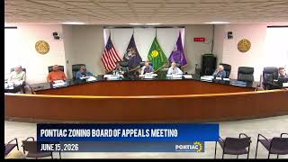 Pontiac Zoning of Appeals 6 15 26