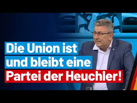 Die Union ist und bleibt eine Partei der Heuchler! Bernd Schattner - AfD-Fraktion im Bundestag