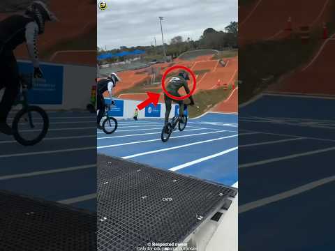 How this cyclist win the race 😱 #shorts