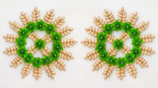 How To Make Wall Hanging out Pistachio shell and Craft Paper / Home Decor Idea / Best Out of Waste