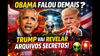 🔥 OBAMA FALOU DEMAIS? Trump promete revelar ARQUIVOS SECRETOS sobre EXTRATERRESTRES! 👽🚨