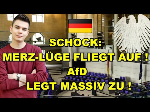 Merz-LÜGE FLIEGT AUF! AfD legt MASSIV ZU!