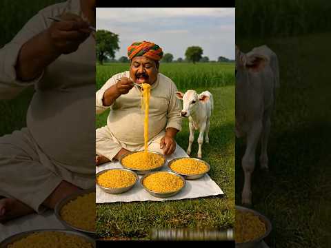 Farmer eats megi 😭 #ai #farmer #cow