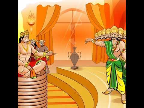 हनुमान जी और रावण के बीच हुई थी एक एक मुक्के की युद्ध | #shorts #trending