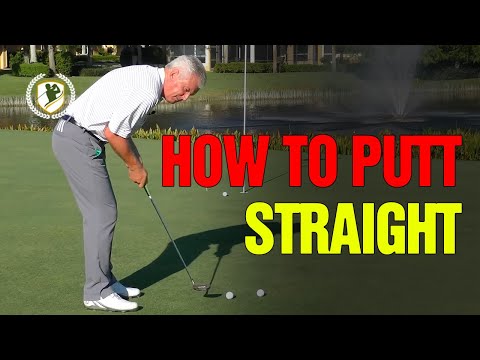 HOW TO PUTT THE GOLF BALL STRAIGHT (BEST DRILL)