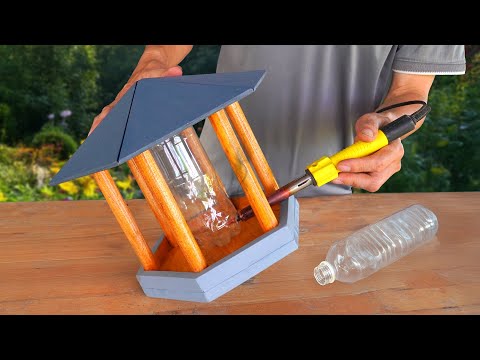 Make wonderful wooden bird feeder