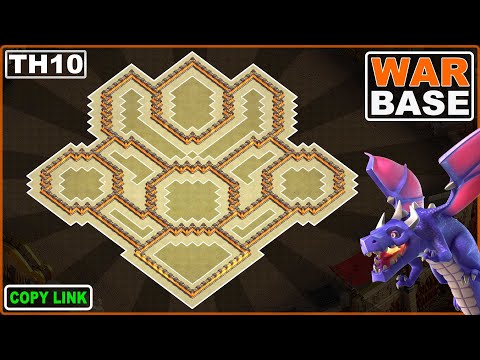 NEW BEST! COC TH10 War Base 2024 Copy Link | Anti 2 star Town Hall 10 base - Clash of Clans