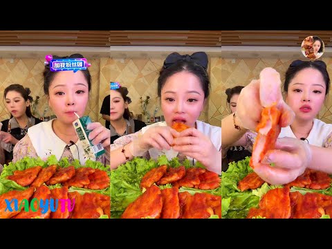 【Xiaoyu Mukbang】XIAOYU EATING SHOW。MUKBANG SATISFYING。Mukbang Chinese。N02。2000623。4