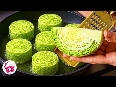 Самый простой ужин из ничего! А муж подумал, что это мясо! 😂 Просто нарежьте капусту!
