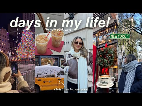 christmas in new york🎄cozy days in my life, coffee shops, museums, & exploring nyc!