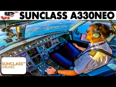 Airbus A330neo Cockpit Approach & Landing at Varna🇧🇬