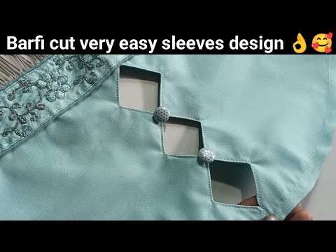 Dimond cut sleeves design easy cutting and stitching || Blouse sleeve design