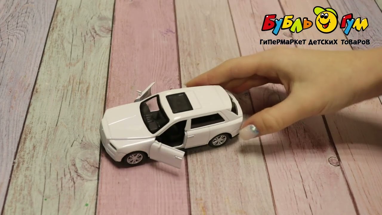 Автомобиль Внедорожник Kings toy инерционный световые звуковые эффекты металлический 1:36 в ассортименте - видео