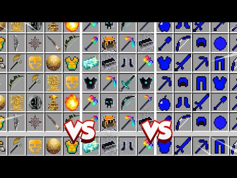 ITENS DA LUCKY BLOCK INCA VS LUCKY BLOCK BURACO NEGRO VS LUCKY BLOCK AVARITIA NO MINECRAFT