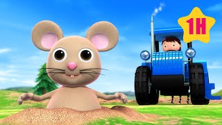 El ratoncito y los tractores 🐭🚜 Canciones Infantiles🎵| Caricaturas para bebés