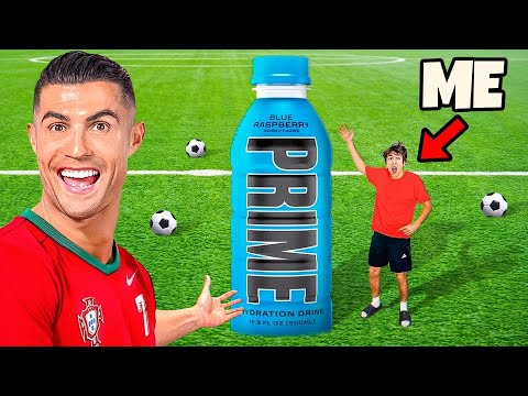 Surprising RONALDO With GIANT Prime Bottle!