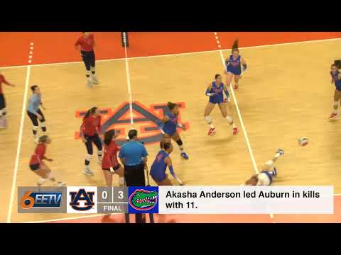 Auburn Volleyball swept by Florida at home
