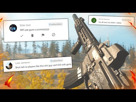 "this guy can't win with guns that's why he doesn't use them"