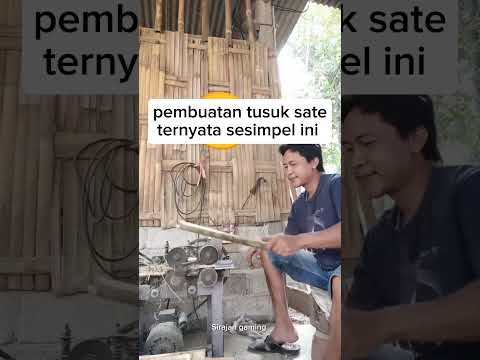 PEMBUATAN TUSUK SATE TERNYATA SESIMPEL INI #shorts