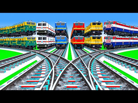 【踏切アニメ】あぶない電車 TRAIN THOMAS 🚦 Fumikiri 3D Railroad Crossing Animation Kereta Api Kartun #123