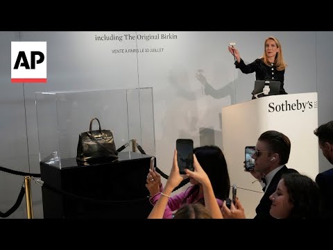 YouTube video thumbnail: Jane Birkin’s Original Hermès bag Sells for $10.1 Million at Auction