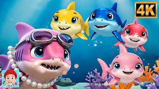 Lagu Edukasi Anak Five Little Sharks 🦈 | Koleksi Lagu Anak Terbaik