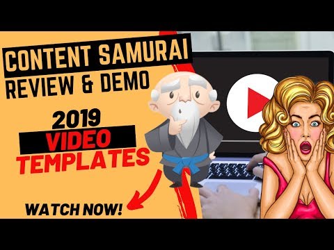 ✅ Content Samurai Review & Demo 2019 - ✅ How to Use Content Samurai to Make YouTube Videos