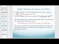 Buffer Solutions and pH Concepts