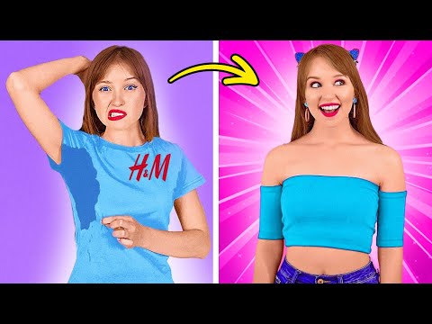 SUPER COOL OUTFIT IDEAS || Fashion Glow Up: Nerd to Cool by 123 GO SCHOOL