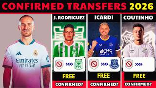 🚨 NEW CONFIRMED TRANSFERS & RUMOURS 2026 🔥 Transfer News Today | James Rodriguez , Coutinho& More