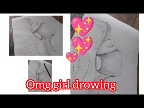 Girl drowing by ritik loson boruah#drawing #viralvedo💖💖💖💖😍🤩🖋🖋🖋🖌🖌✏️✏️