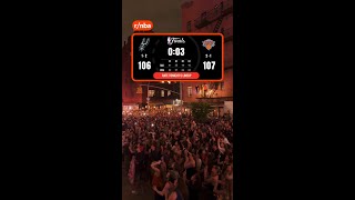 Knicks fans react to OG's tip in
