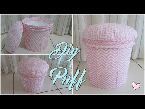 FAÇA VOCÊ MESMO - PUFF USANDO BALDE!