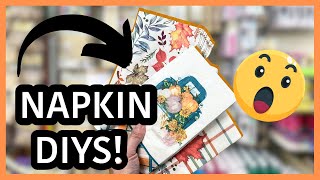 🍁Turn $1 Fall Napkins Into Stunning Decor | Dollar Tree Crafts