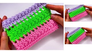 Crochet easy blanket tutorial 🤩✨