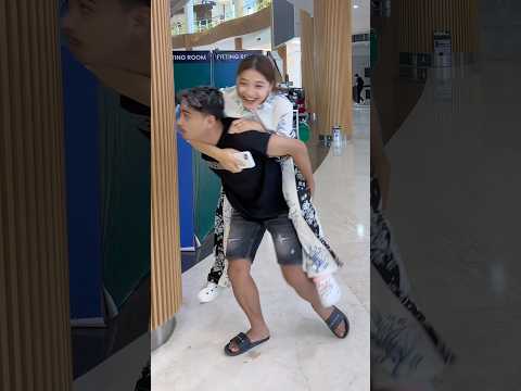 prank to surprise a beautiful girl