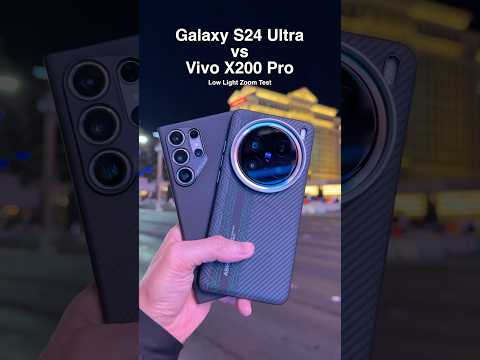 Galaxy S24 Ultra vs Vivo X200 Pro Low Light Zoom Test!