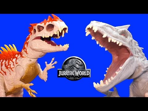 Jurassic World INDOMINUS REX Dinosaurs, Hybrid Rampage & Armor I-REX Dinosaur