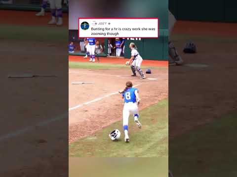 Nah she went CRAZY👀😳 #youtubeshorts #sports #softball #softballhitting #softballlove